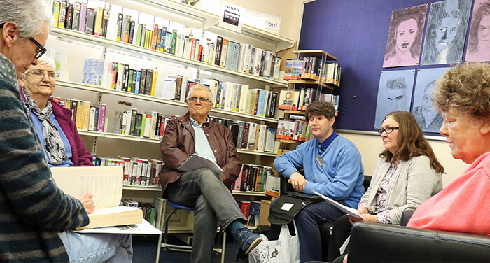 Reading Group Discussing Book