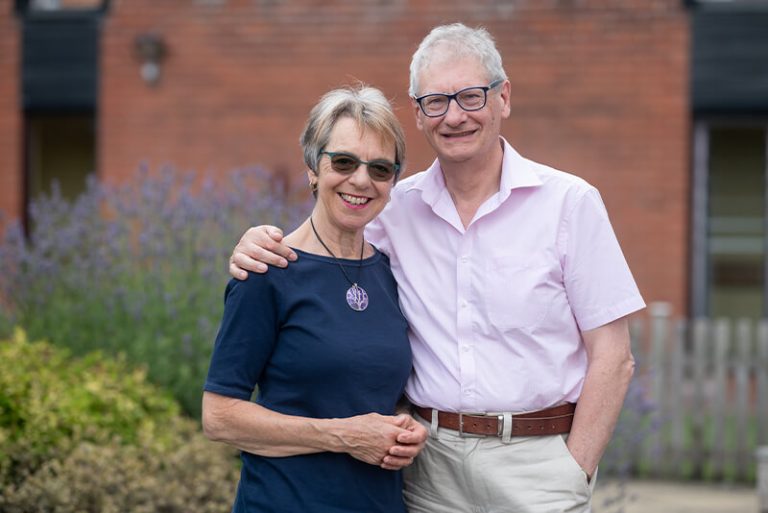 Alice & Maurice standing together