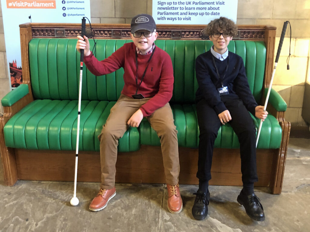 George Edwards and Marcus Dunn at the Houses of Parliament