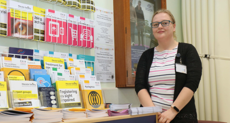 Vision Norfolk eye clinic support officer Aby Roberts at the Allies Eye Clinic in Cromer
