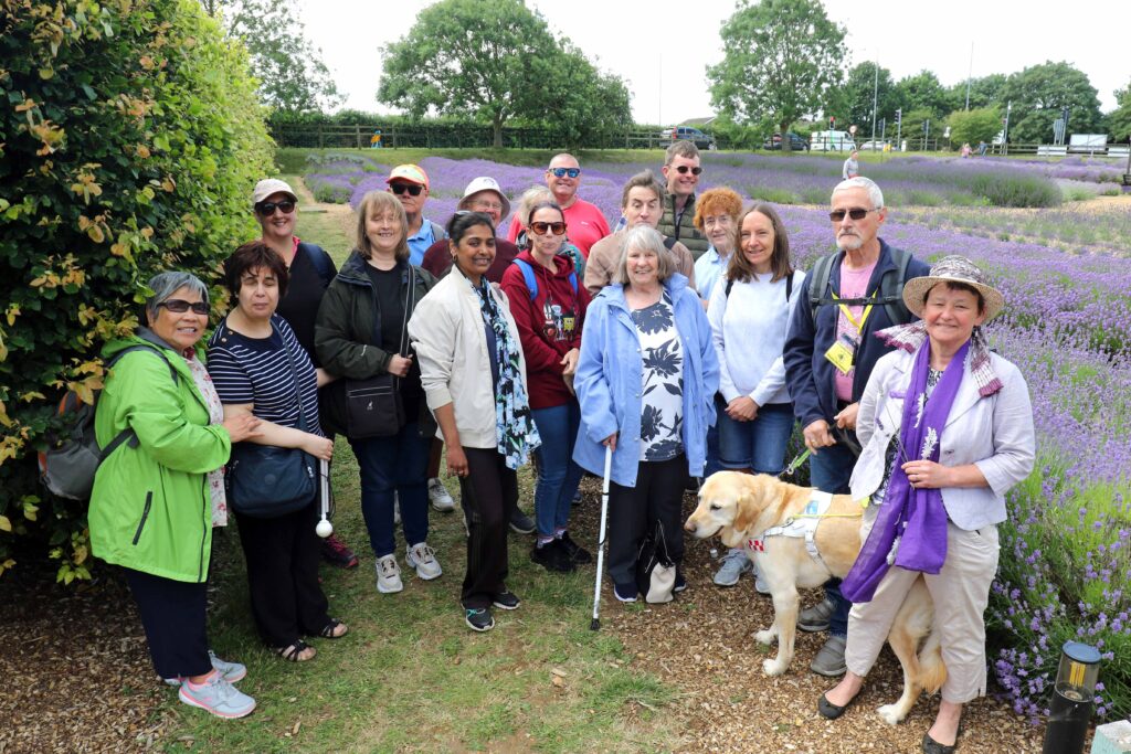 The Vision Norfolk group at Norfolk Lavender