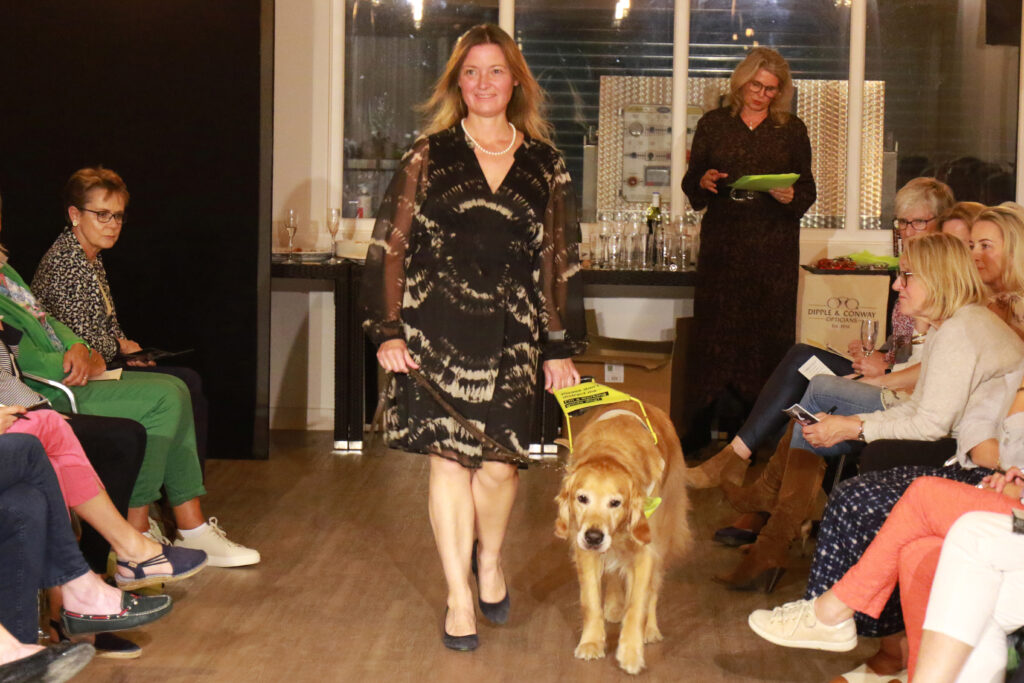 Blind model Lana Hempsall and her guide dog Zorin take to the catwalk