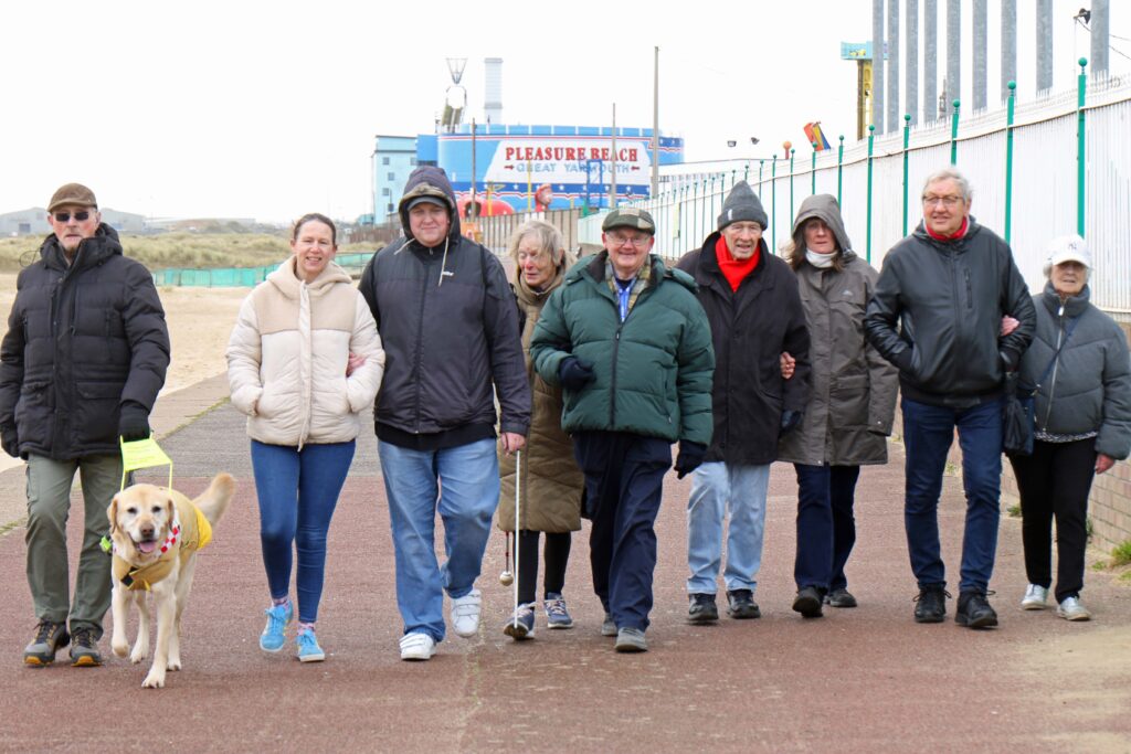 Vision Norfolk seafront walk in Great Yarmouth