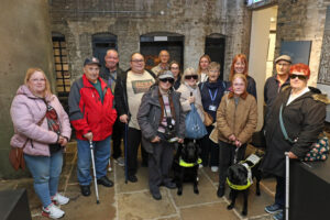 The group from Vision Norfolk in the gaol in King's Lynn
