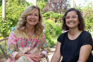 Rachael Laurie of Vision Norfolk (left) and garden designer Rajul Shah