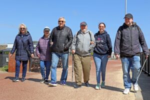 Vision impaired walkers step out on Gorleston seafront