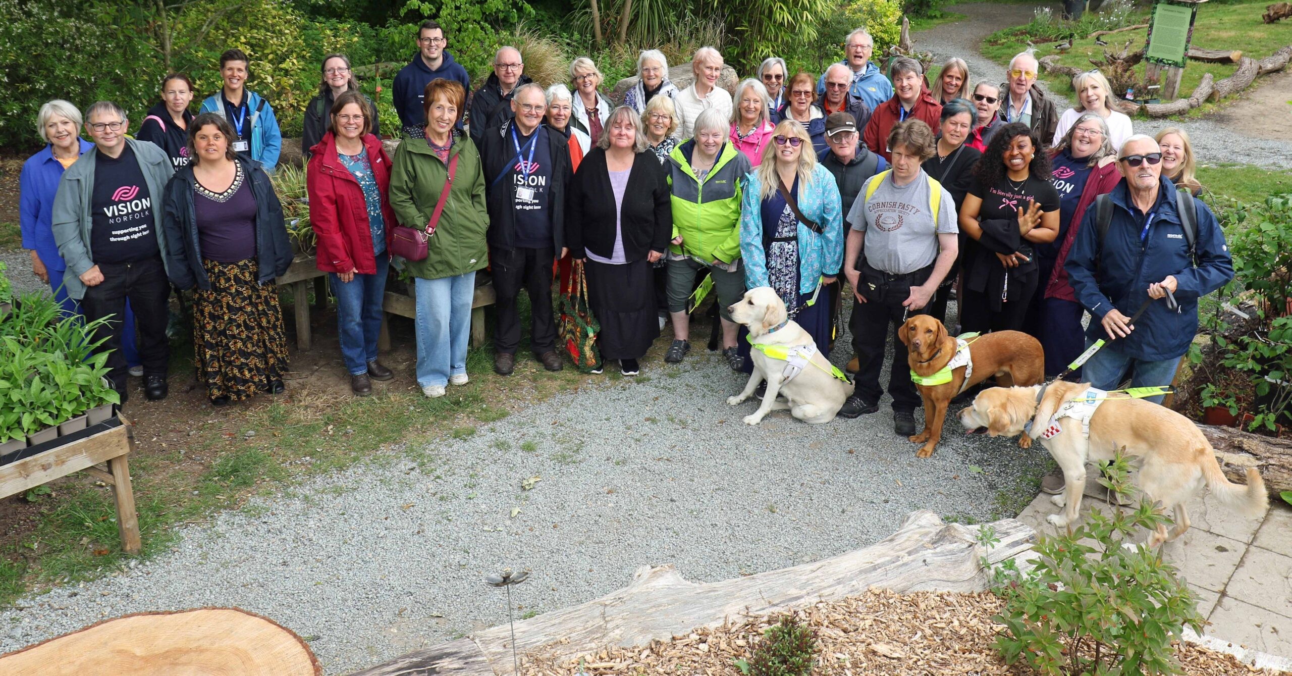 Vision Norfolk volunteers day at Fairhaven Gardens