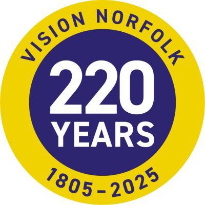 logo-220-anniversary Graphic badge containing the text “Vision Norfolk 1805-2025”, and “220 Years”.